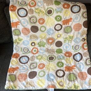 Somersault Crib baby blanket animals print